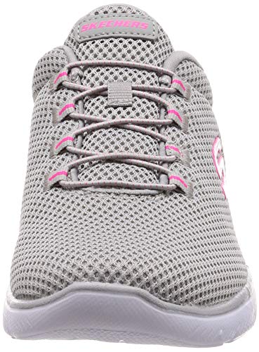 Skechers Summits, Zapatillas Mujer, Multicolor (Gyhp Black Mesh/Trim), 38 EU