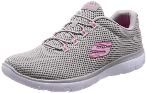 Skechers Summits, Zapatillas Mujer, Multicolor (Gyhp Black Mesh/Trim), 38 EU