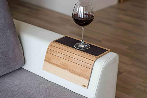 Sofá brazo mesa sofá mesa sofá brazo sofá mesa mesa sofá brazo bandeja sofá bandeja de madera posavasos sofá mesa sofá reposabrazos mesa sofá reposabrazos mesa personalizado sofá con tela (2.Natural)