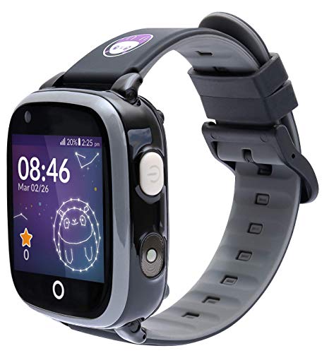 SoyMomo Space 4G - Reloj GPS para niños 4G - Reloj teléfono para niños - Smartwatch 4G con GPS para niños (Negro)