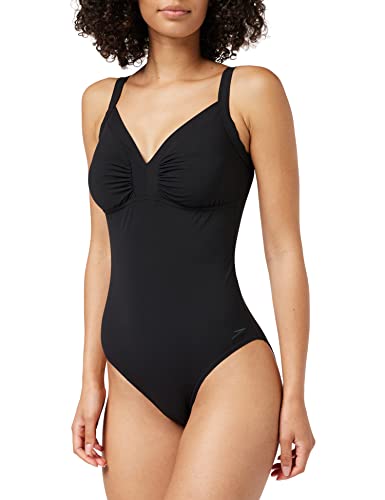 Speedo - Traje de baño para mujer, color negro, 42