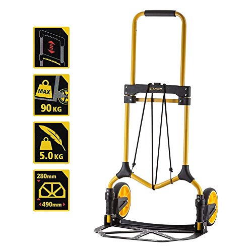 Stanley SXWTD-FT582 Carretilla Plegable, Amarillo/Negro