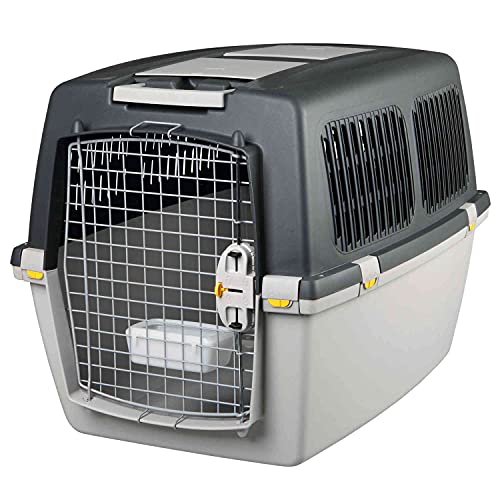 Stefanplast 97450 Gulliver 5 Iata - Transportador para Perros, Gris Oscuro/Gris Claro, 61 x 60 x 81 cm