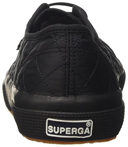 SUPERGA 2750-QUILTNYLU, Zapatillas Tobilleras Mujer, Full Black, 40 EU