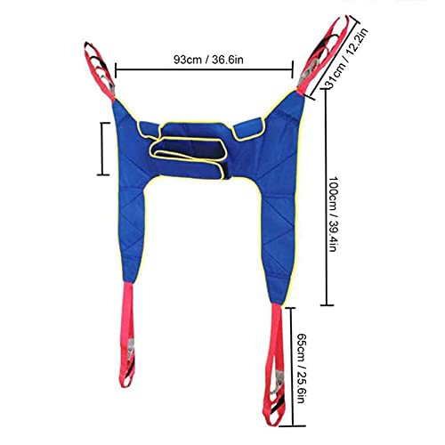 SXFYGYQ Elevador De Pacientes Elevador De Cabestrillo De Cuerpo Completo para Transferir De La Cama a La Silla De Ruedas Silla De Ducha Reclinable O Inodoro Correa De Transferencia