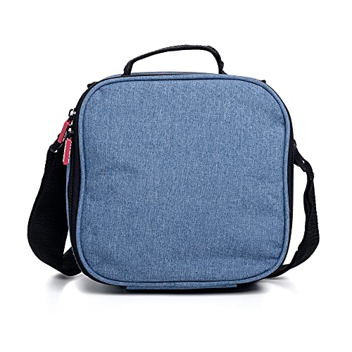 Tatay Urban Food Casual, Bolsa Térmica Porta Alimentos, 3L de Capacidad, con 4 Tuppers Herméticas (2 x 0.5L, 2 x 0.2L), Color Denim Blue. Medidas 22.5 x 10 x 22 cm