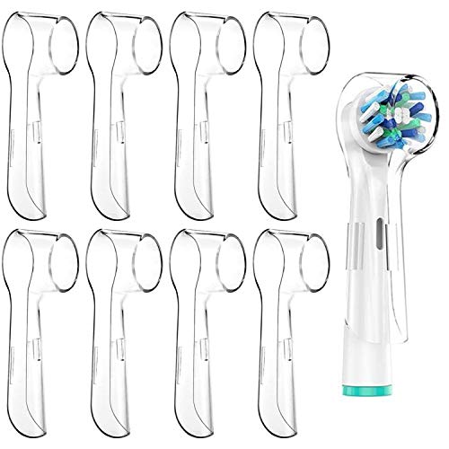 Th-some Fundas para Cabezales, Cepillo de Dientes Eléctrico Cubierta, Polvo Cepillo Cubierta para Oral-B de Protectora para Cepillo Eléctrico de Dientes A Prueba de Polvo y Gérmenes JAANY (8PCS)