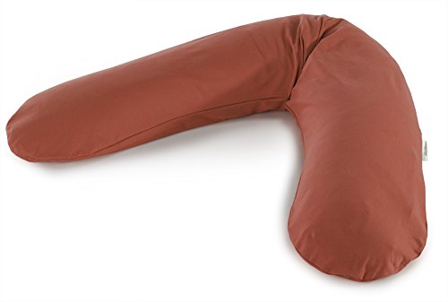 Theraline 51014702 el original almohada Incluye Funda, 190 cm, jersey rotbraun