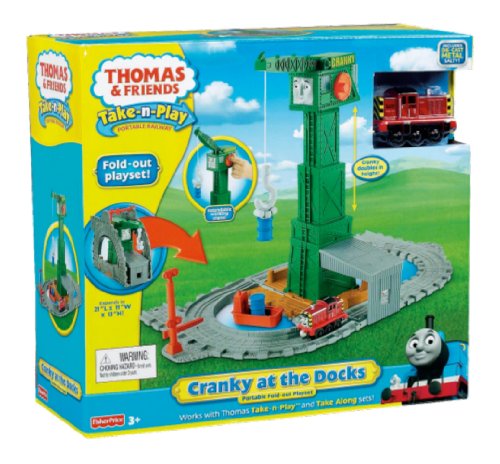 Thomas and Friends - Cranky, Circuito portátil grúa (Mattel R9112)