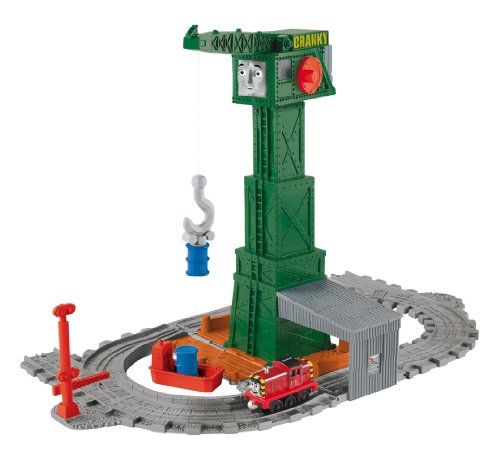 Thomas and Friends - Cranky, Circuito portátil grúa (Mattel R9112)