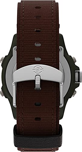 Timex Reloj de pulsera para Hombre con correa de Nylon, color Marrón T45181