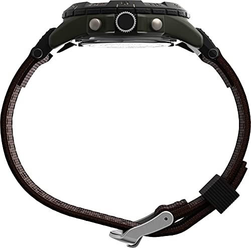 Timex Reloj de pulsera para Hombre con correa de Nylon, color Marrón T45181