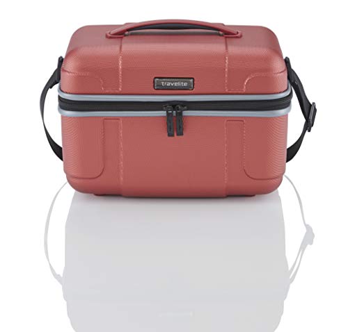 Travelite Vanity/Trousse de toilette "Vector" rouge Neceser viaje, 36 cm, 20 liters, Rojo (Rouge)