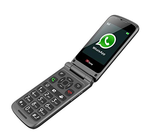 TTfone Titan TT950 Whatsapp 3G Pantalla táctil Senior Big Button Flip Teléfono móvil: fácil y fácil de Usar