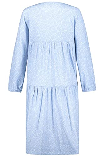 Ulla Popken Nachthemd, Outlines Camisn, Azul Claro Delicado, 38 para Mujer