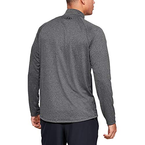 Under Armour Tech 2.0 1/2 Zip, Parte Superior del Calentamiento Hombre, Gris (Carbon Heather / Black) , M