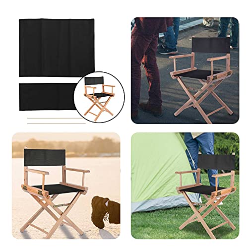 UTDKLPBXAQ 2 unids/Set Kit de Funda de Silla de Director Informal, Protector de Taburete de Lona de Repuesto para Asiento y Respaldo de Lona para Silla de Director de casa