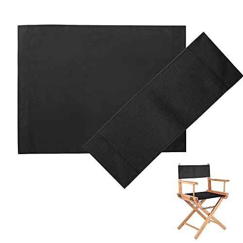 UTDKLPBXAQ 2 unids/Set Kit de Funda de Silla de Director Informal, Protector de Taburete de Lona de Repuesto para Asiento y Respaldo de Lona para Silla de Director de casa