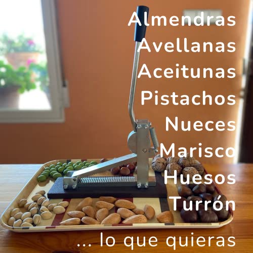 UYUNIX Cascador de Frutos Secos de Acero para Toda la Vida, Rápido y Sin Esfuerzo Partidor Pelador de Almendras, Nueces, Avellanas, Aceitunas, Marisco, Huesos y más