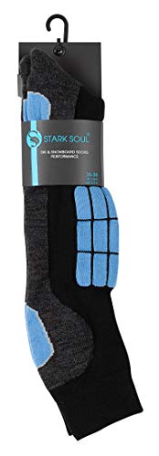 VCA 2 pares Calcetines para deportes de invierno con acolchado especial para mujer