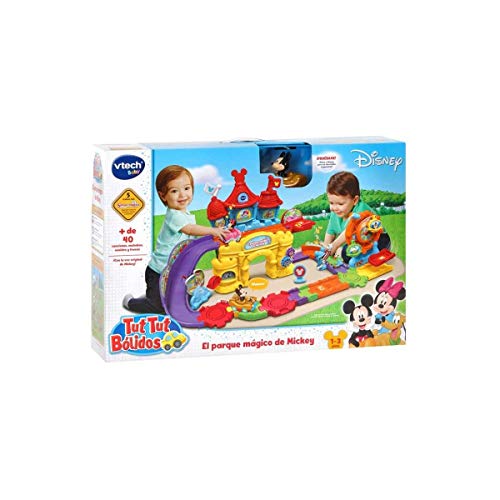 VTech El Parque de Atracciones - Play Set electrónico interactivo con un coche Mickey Gold incluido , color/modelo surtido