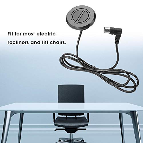 Wandisy Controlador de Mano - Sillón reclinable eléctrico Sofá 2 Botones Interruptor Redondo Silla de elevación Deslizante