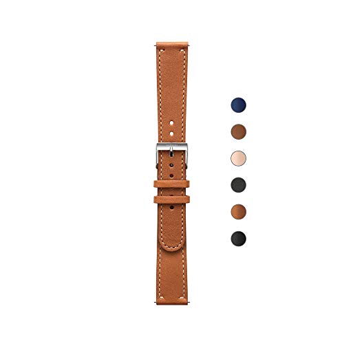 Withings ScanWatch - Reloj Inteligente híbrido con ECG, tensiómetro y oxímetro, 38 mm, Color Negro + Correa Steel HR 36mm, Marrón, Activité Pop, Activité Premium