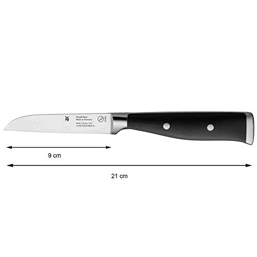 WMF Grand Class Cuchillo verdura, Acero Inoxidable, Negro, 9 cm