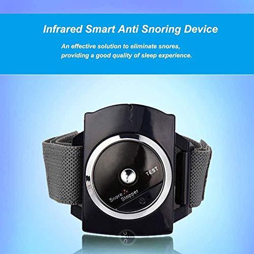 WOERD Pulsera Antironquidos para Dormir Apnea, Inteligente Dejar de Ronquido Biosensor Infrarrojo Anti Snoring Wristband Dispositivo Antirronquidos