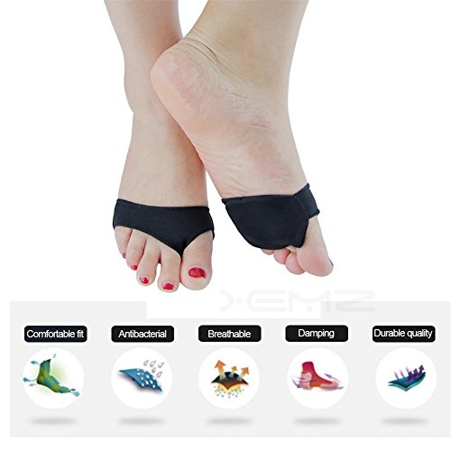 XEMZ Cojín para el antepié, antidolor plantillas para pies, protector de gel para los dedos de los pies, protector de media suela de danza, bola metatarsal de silicona para el pie de las almohadillas