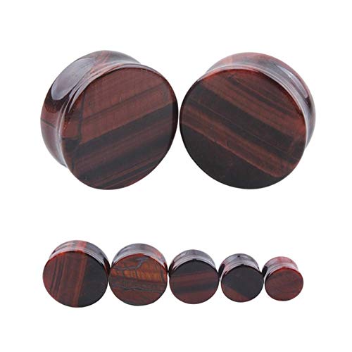 XINHE Expansor De Oreja De Piedra para Hombre Y Mujer, 2 Unidad, Pendientes, Dilatadores, Perforación para Túnel De Carne, Camilla, Piercing para El Cuerpo, Joyería,03,25mm(1")