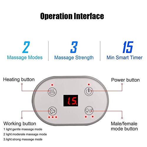 XJZHANG Masajeador de Manos con Calor, calefacción eléctrica, Masaje de presión de Aire para Dedos, para esguinces y Alivio de entumecimiento