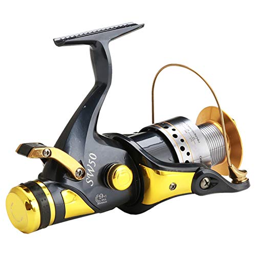 XKSO-QPTY Carretes de Pesca Carrete de Pesca Frente y Trasero Descarga de Ruedas giratorias 9 + 1 BB Reel de Metal Ocean Río Pesca