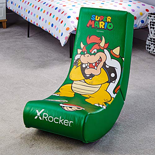 XRocker - Silla Gaming Verde Super Mario All-Star Con Personaje Bowser (Nintendo Switch)