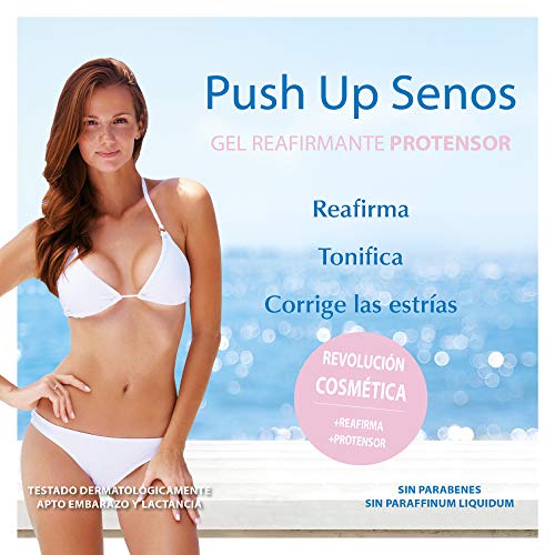 Yacel Push Up Senos. Gel Reafirmante Protensor. Reafirma, Tonifica y Corrige las Estrías del Busto y Escote. Apto en Embarazo y Lactancia. 200 ml.