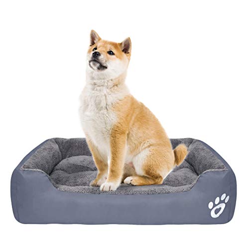 Yeelan Camas para Perros Cama para Mascotas Almohadilla para Gatos Casa para Perros Impermeable Colchoneta para Dormir Suave Perrera Adecuado para Perros o Gatos Four Seasons(66x50cm)