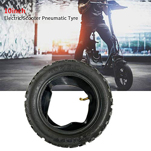 YHUS Neumático para Patinete Electrico, Reemplazo para Patinete Electrico,Neumáticos de Repuestos, Rueda de Repuesto Antipinchazo, Neumático Todoterreno de 10x3 Pulgadas Neumático