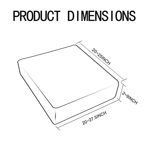 Yidaxing Funda para Asientos de Sofá Elástica Protector de Cojin de Asiento Separados para sofá Fundas de cojín(1 Plaza, Blanco)