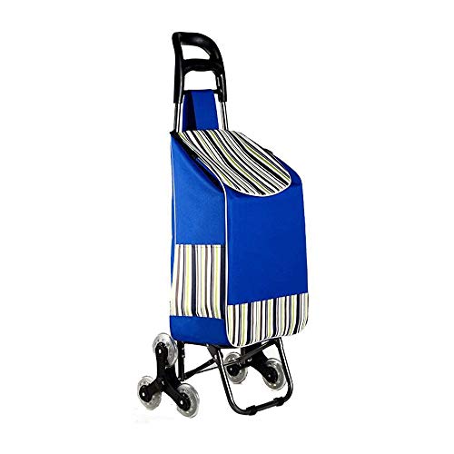 Z-COLOR De gran capacidad Carrito de la compra, ligero plegable cesta de la compra, la utilidad de la escalera de la carretilla de escalada con impermeable bolsa desmontable, giratoria las ruedas dela