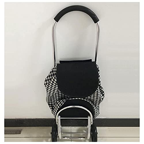 Z-SEAT Carrito de la Compra Carrito de la Compra Plegable Carrito de la Compra de Servicio Pesado Tienda de comestibles con 4 Ruedas Carrito de Equipaje de Aluminio para comestibles Carri