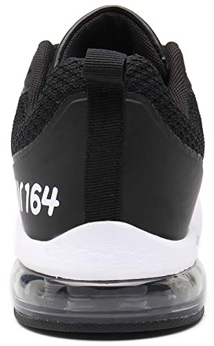 Zapatillas Fitness Hombre Aire Libre y Gimnasio Deporte Sneakers Casual Transpirables Zapatos St.1 Negro 46 EU