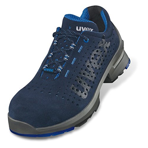 Zapatos de Trabajo Uvex 1 - Zapatos de Seguridad S1 SRC ESD - Azul, Größe:44