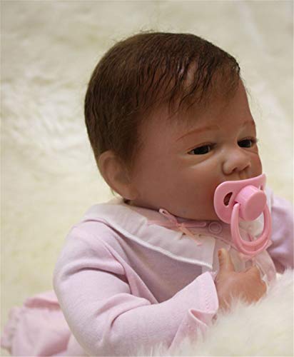 ZIYIUI 20" 50 cm Muñeca bebes Reborn Niña bebé Reborn Baby Dolls Silicona Niños Regalo de cumpleaños Juguete