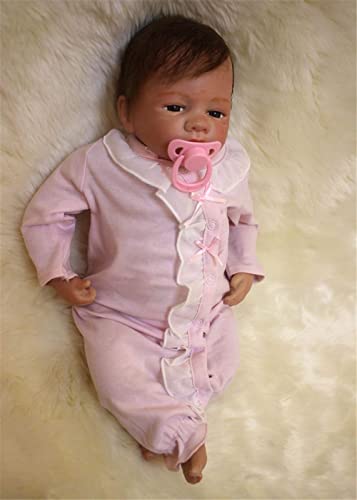 ZIYIUI 20" 50 cm Muñeca bebes Reborn Niña bebé Reborn Baby Dolls Silicona Niños Regalo de cumpleaños Juguete