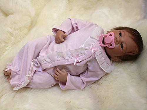 ZIYIUI 20" 50 cm Muñeca bebes Reborn Niña bebé Reborn Baby Dolls Silicona Niños Regalo de cumpleaños Juguete