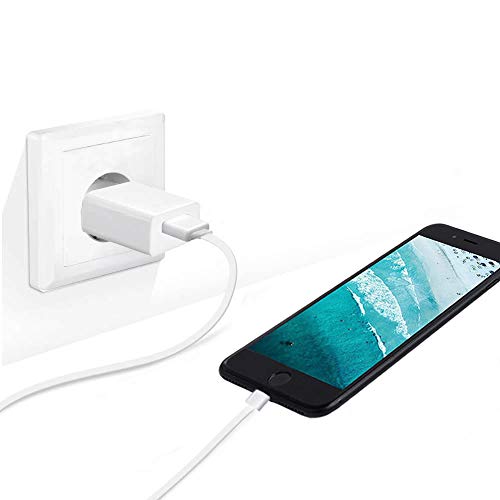 ZLONXUN Cargador de 2 Paquetes - Adaptador de Enchufe de Carga USB (5V / 2A) - Compatible con iPhone Samsung Huawei Xiaomi Nokia, Tableta, Lector electrónico, Auriculares,Consola Juegos