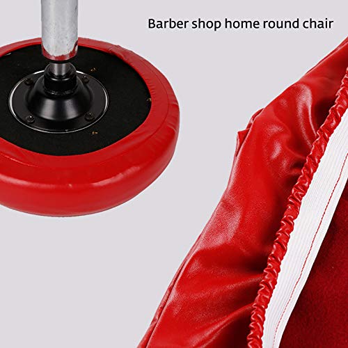 ZQO Taburete Redondo Funda para Silla Fundas elásticas para sillas de Comedor Funda de Asiento elástica Impermeable de Cuero PU para Protector de Silla