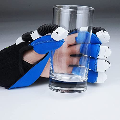 ZZBB Rehabilitación Robot Guantes Mano Stroke Hemiplegia Finger Rehabilitación, Entrenamiento de Mano Oiorthics Dispositivo Guantes Assisting Guantes de Finger,Right,S